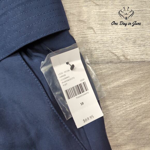 Lane Bryant Ruffle Edge Belted Ankle Pants Size 18 - Picture 2 of 6